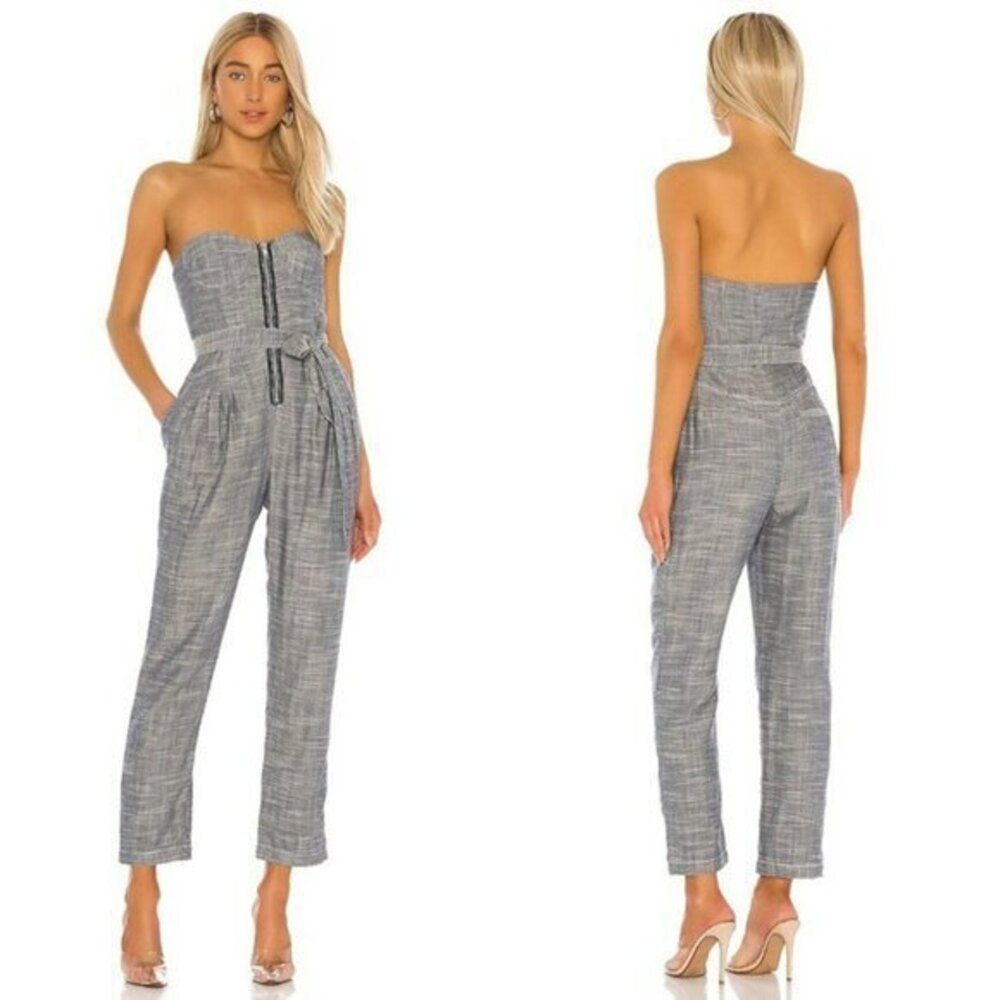 L'Academie The Estelle Jumpsuit - Dusty Blue
